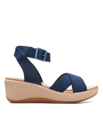 clarks women's perri coast wedge sandal