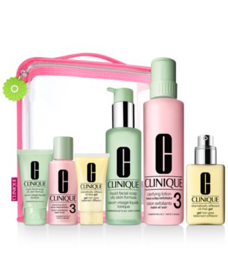 clinique skin care set for oily skin