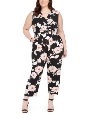 plus size jersey jumpsuit