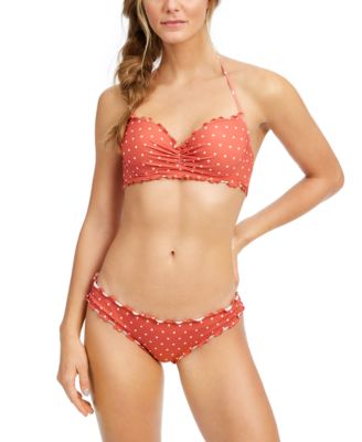 ruffle hem bikini top