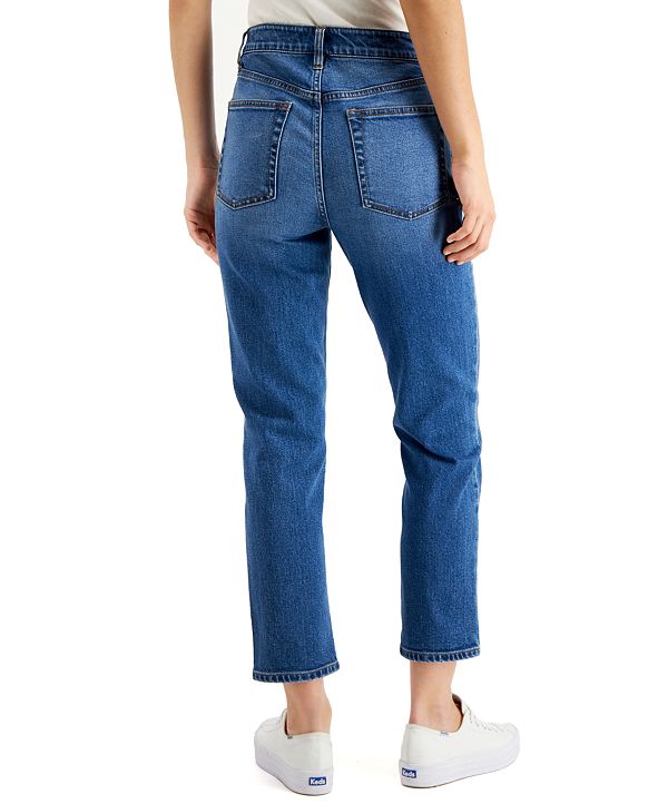 OAT Cropped Straight-Leg Jeans & Reviews - Jeans - Juniors - Macy's