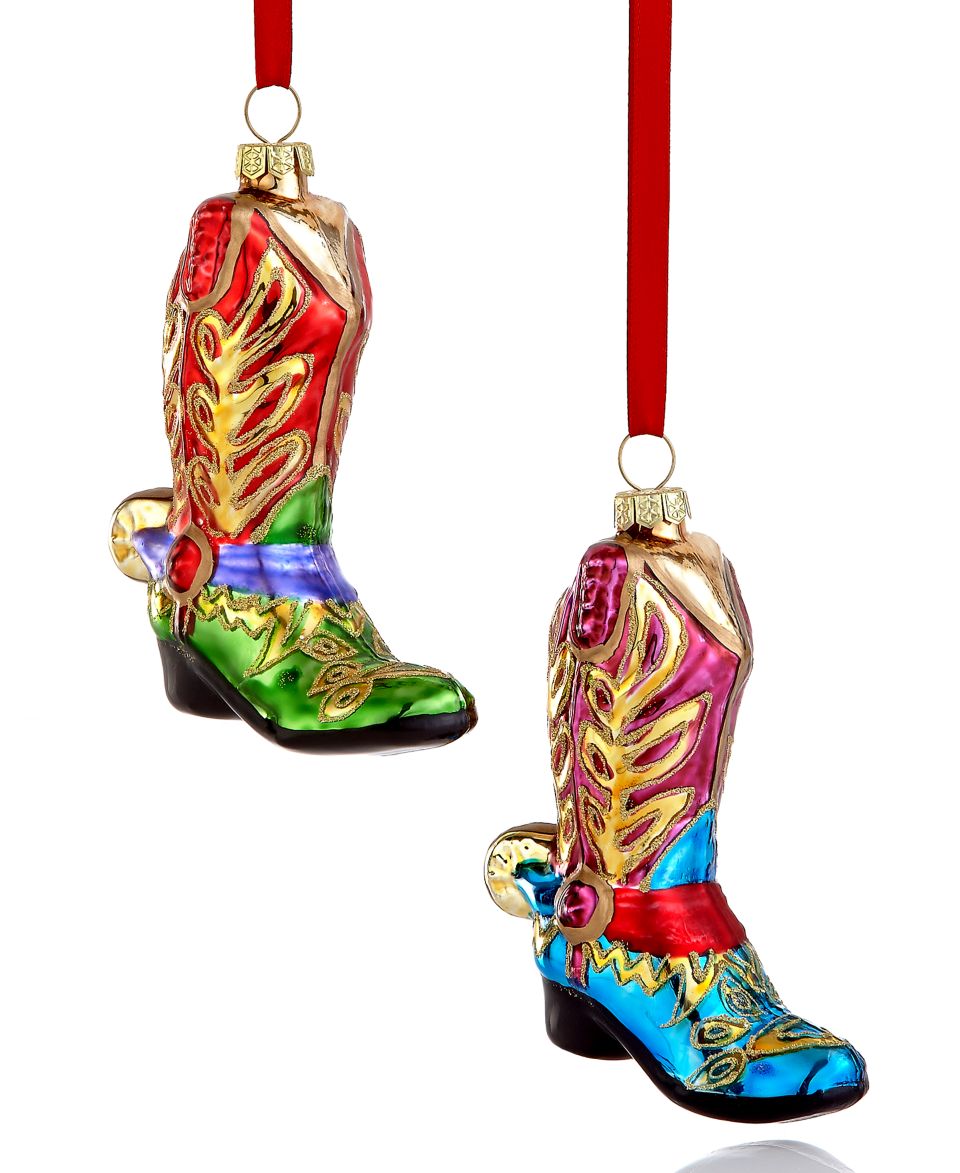 Kurt Adler Cactus and Boots Christmas Ornament   Holiday Lane