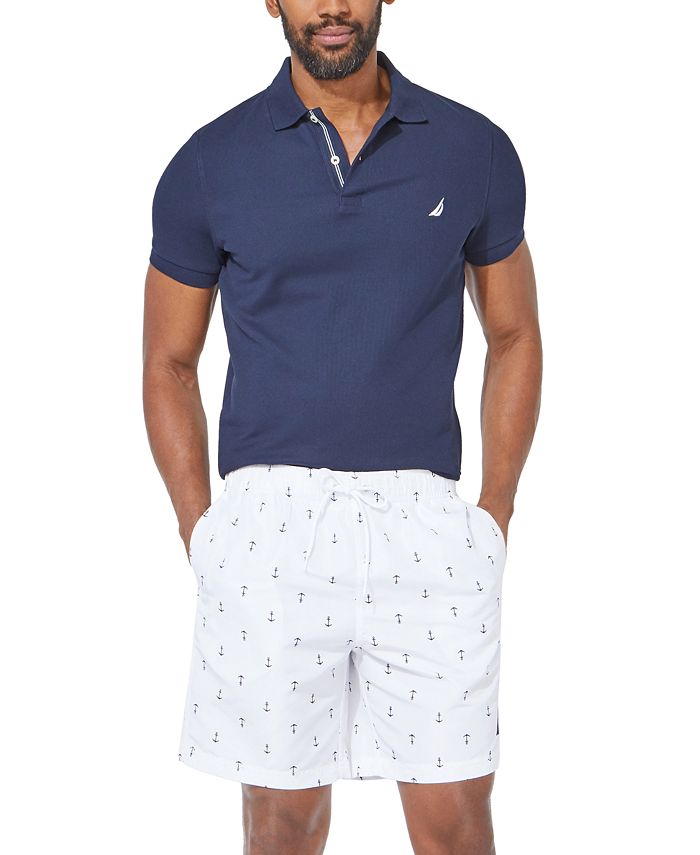 Nautica Men's QuickDry AnchorPrint 8" Swim Trunks & Reviews