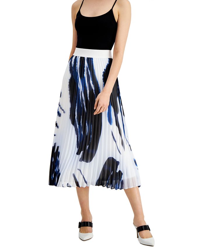 Alfani Pleated Midi Skirt, Created for Macy's & Reviews Skirts