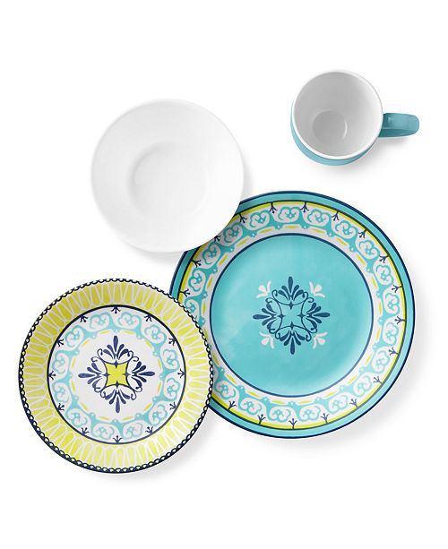 Corelle Sorrento 16pc Dinnerware Set Reviews Dinnerware Dining Macy S