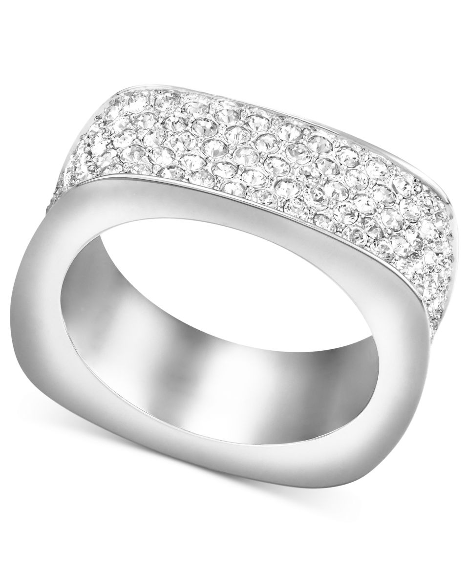 Swarovski Crystal Pavé Square Ring   Fashion Jewelry   Jewelry