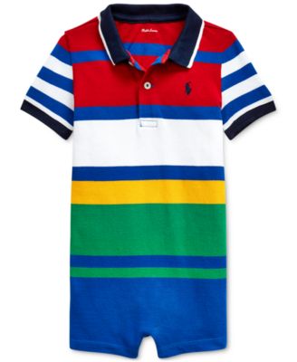 cotton mesh polo shortall