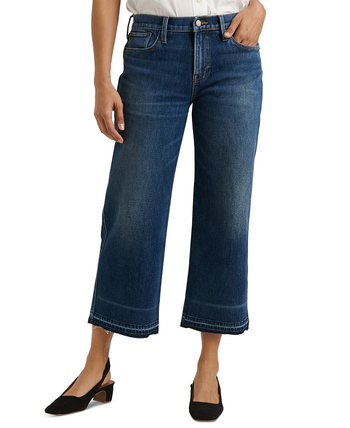 Lucky Brand Mid-Rise Wide-Leg Cropped Jeans & Reviews - Jeans - Women ...