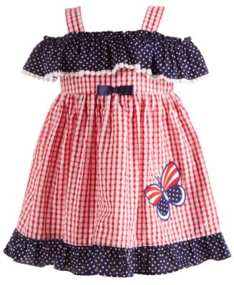 red white and blue girls dress