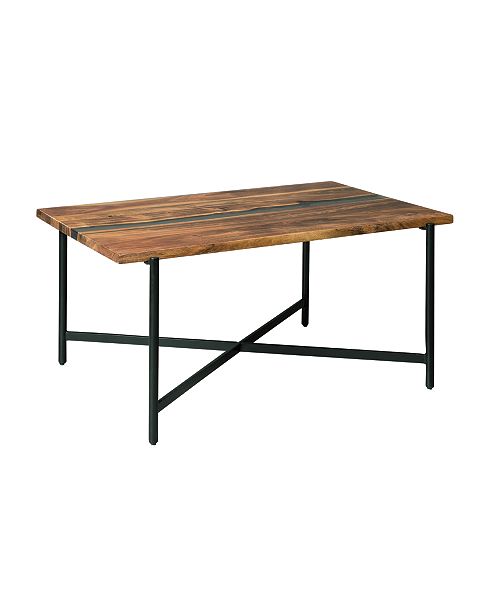 Alaterre Furniture Rivers Edge Acacia Wood And Acrylic Coffee Table Reviews Furniture Macy S