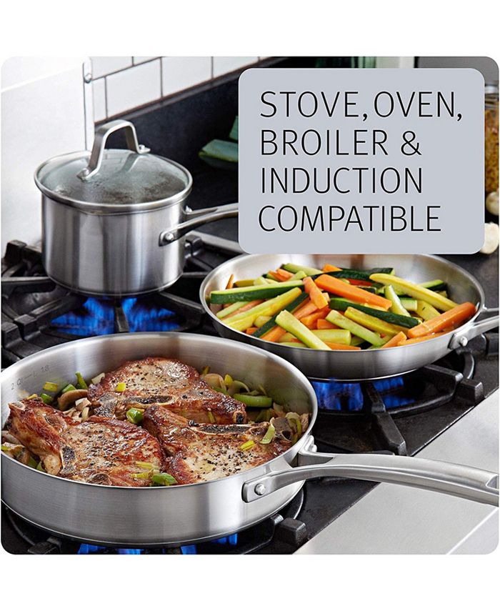 Calphalon Classic Stainless Steel 10Pc. Cookware Set & Reviews