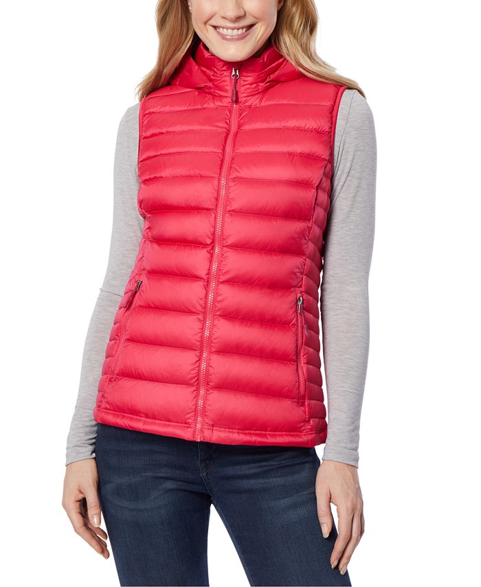 32 Degrees Packable Hooded Down Puffer Vest, Created for Macy's