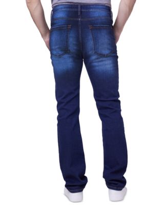 mens straight leg blue jeans