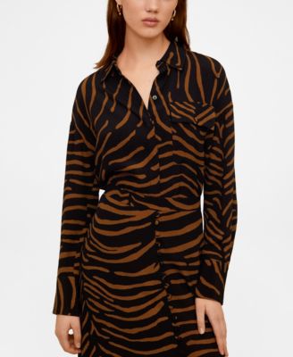 mango zebra print dress