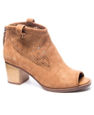 macy's peep toe booties