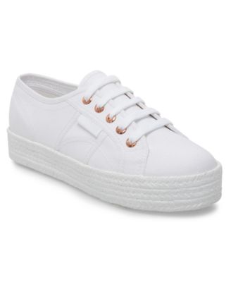 white platform espadrille sneakers