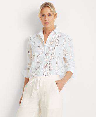 macy's lauren ralph lauren women's tops