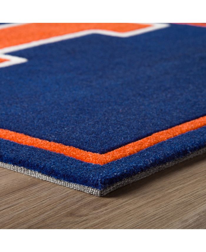 Luxury Sports Rugs Illinois Colil Blue 5' x 7'6" Area Rug & Reviews
