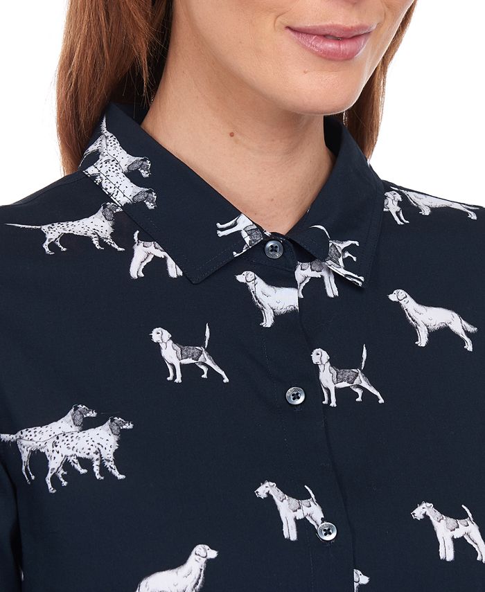 Barbour Safari Dog Print Shirt & Reviews Tops Women Macy's