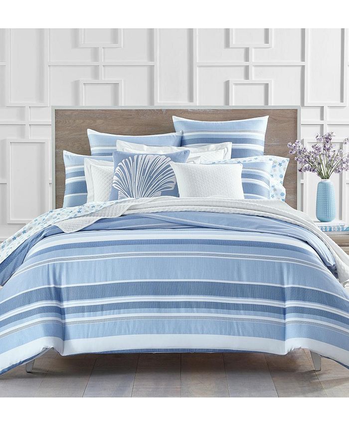 Charter Club Coastal Stripe 300 Thread Count King Comforter Set Created For Macy S Reviews Comforters Fashion Bed Bath Macy S Comforter or duvet and one or two shams select specific item for fabrication, size and dimension details coastal stripe 300 thread count king comforter set created for macy s