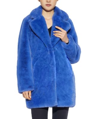 Macy S Black Faux Fur Coat Top Ers, Jones New York Petite Textured Faux Fur Coat Macy S