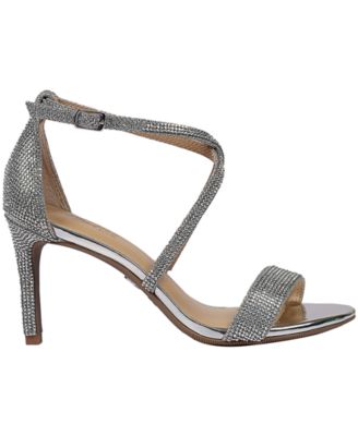 thalia sodi darria strappy sandals pewter