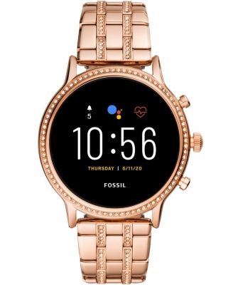 fossil smart watch rose gold