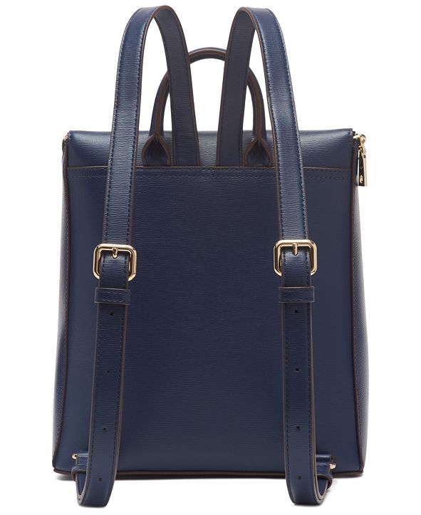 DKNY Bryant Park Leather Top Zip Backpack, Created for Macy's & Reviews