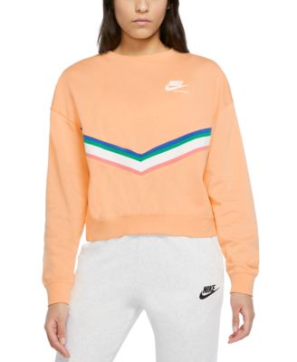nike sportswear heritage fleece sweatshirt