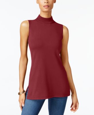 macys petite sleeveless tops