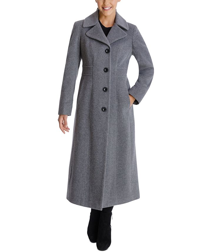 Anne Klein Single Breasted Maxi Coat Reviews Coats Women Macy S