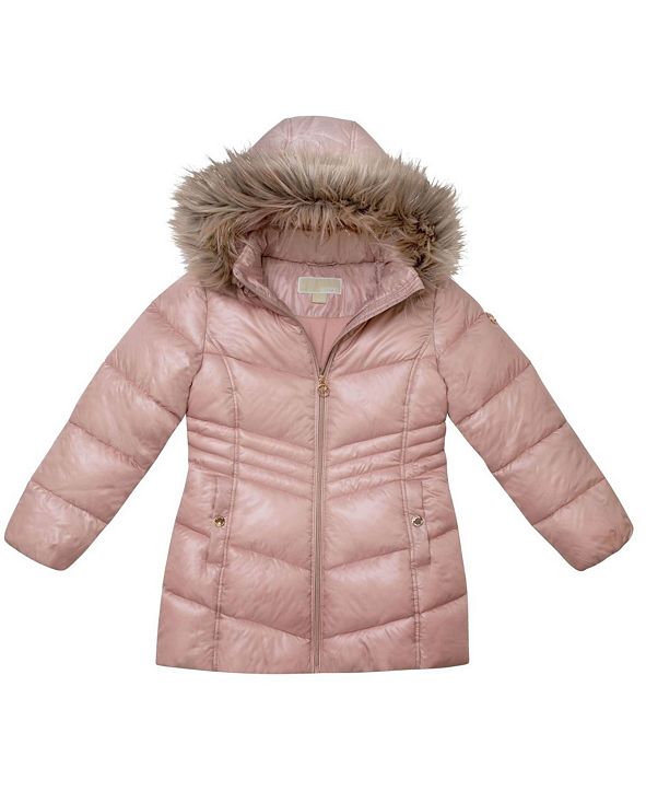 Michael Kors Big Girls Stadium Length Puffer Jacket & Reviews - Coats