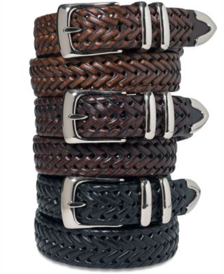 fossil braided belt