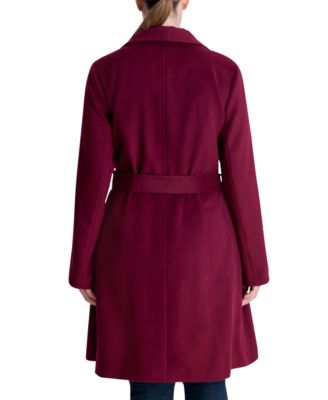 macys michael kors asymmetrical belted coat