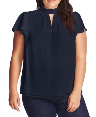 flutter sleeve plus size top