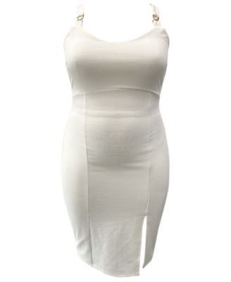 all white bodycon dress plus size