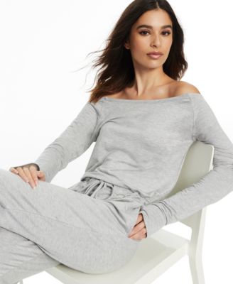 macy's off the shoulder jumpsuit