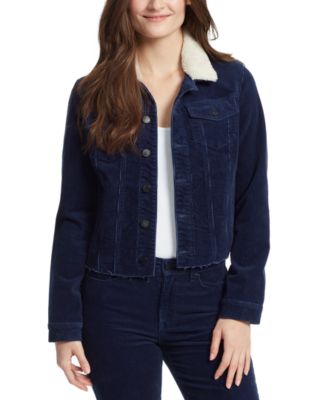 corduroy jacket with sherpa collar