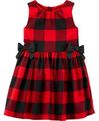 baby girl buffalo check dress