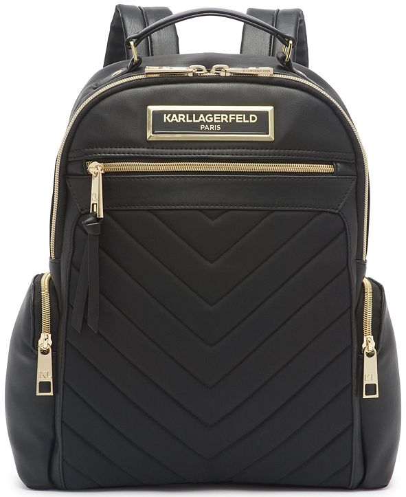 Karl Lagerfeld Paris Karl Lagerfeld Chevron Backpack & Reviews ...