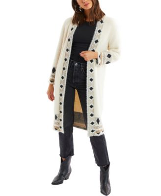macys long sweater coats