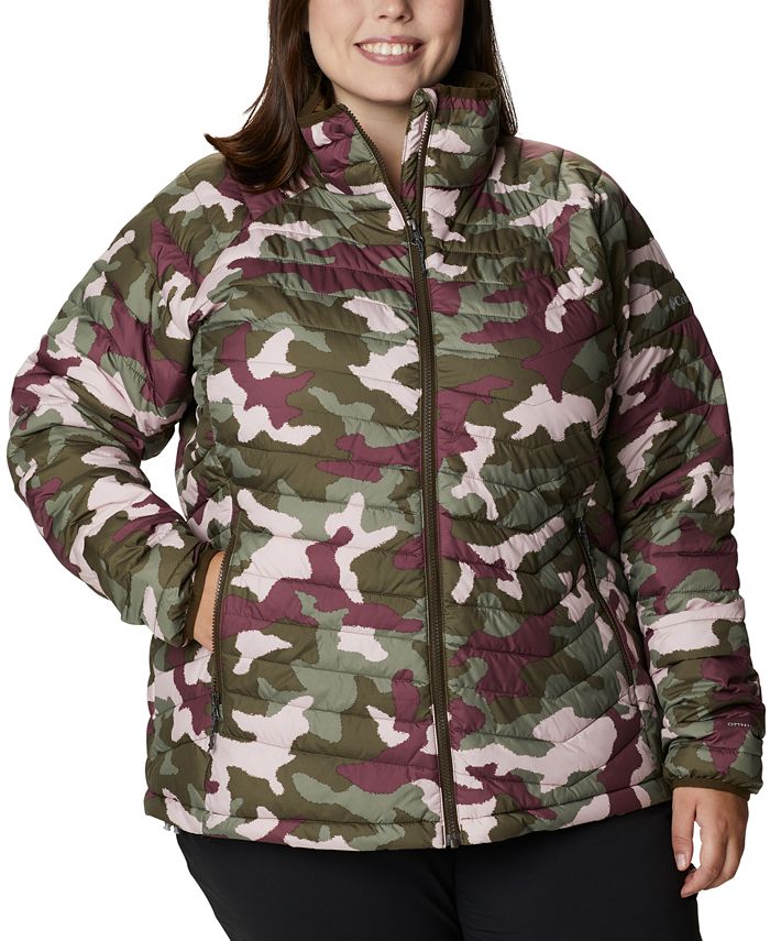 Columbia Plus Size Powder Lite Camouflage Quilted Puffer Jacket ...
