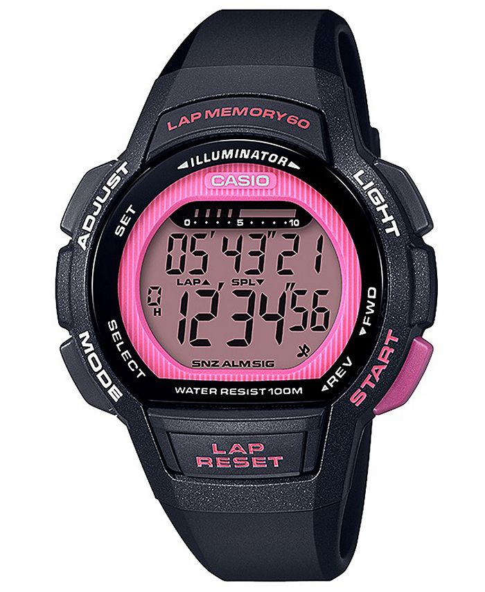 casio leather strap women's watch