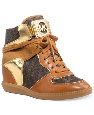 MICHAEL Michael Kors Nikko High Top Wedge Sneakers - Shoes - Macy's