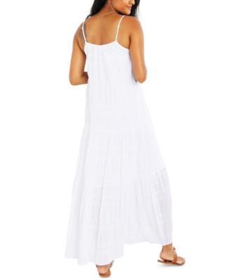 macy's white maxi dress