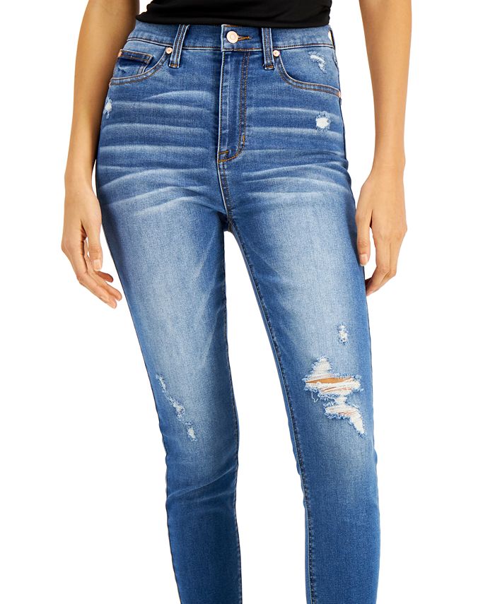 celebrity pink high rise ankle skinny
