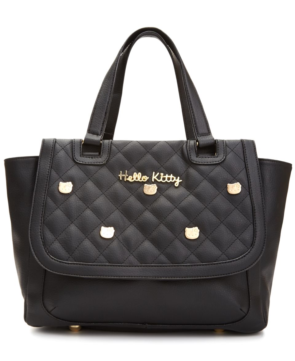 Hello Kitty Glitter Embossed Satchel   Handbags & Accessories