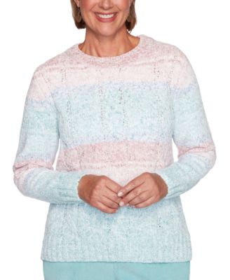 alfred dunner short sleeve textured sweater