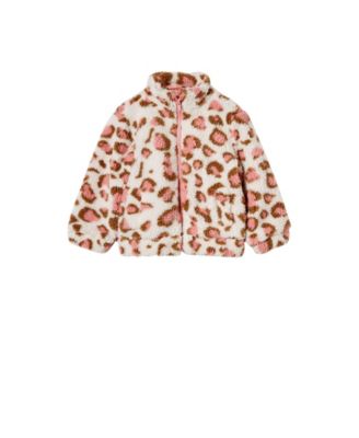 teddy zip through coat