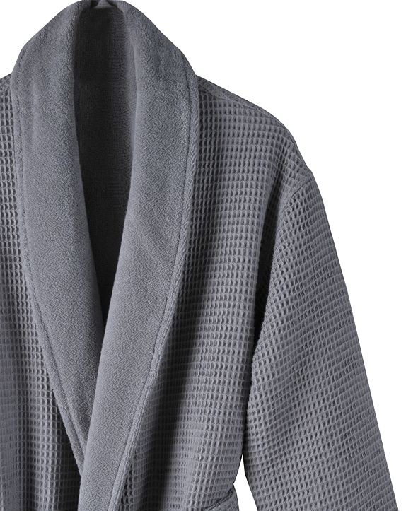 Hotel Collection Cotton Waffle Textured Bath Robe, Created for Macy's